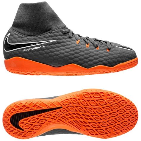 nike hypervenom grijs oranje